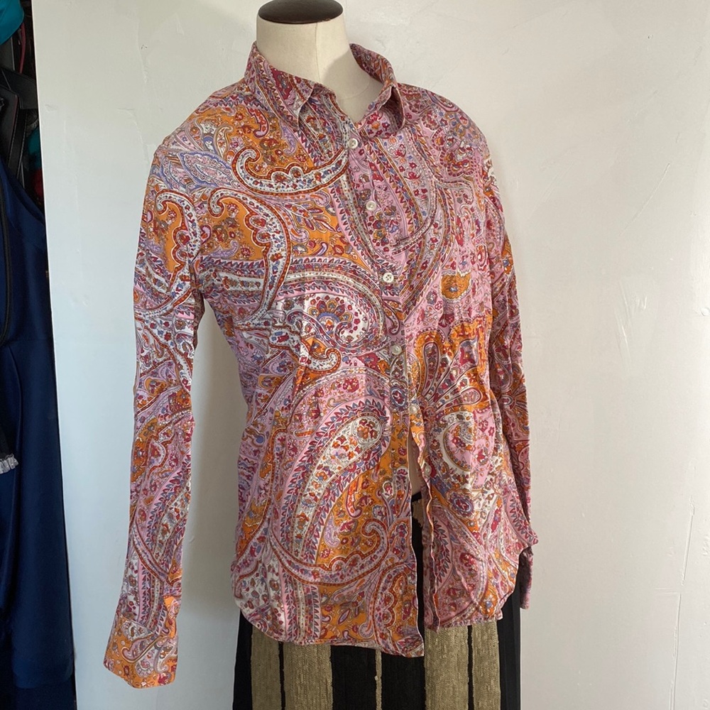 Size 12 one hundred percent cotton shirt lands end